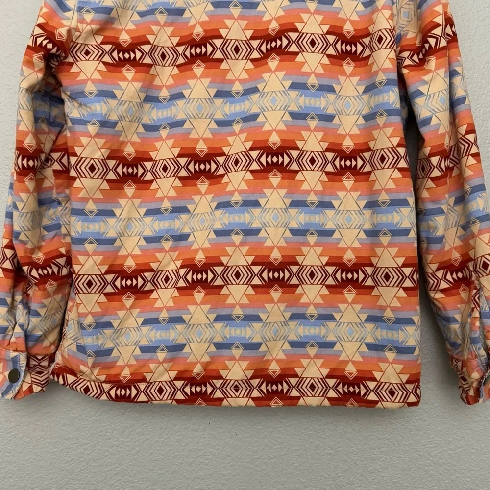 Pacsun Aztec Print Fleece Lined Snap Front Jacket Size Small - Picture 11 of 14